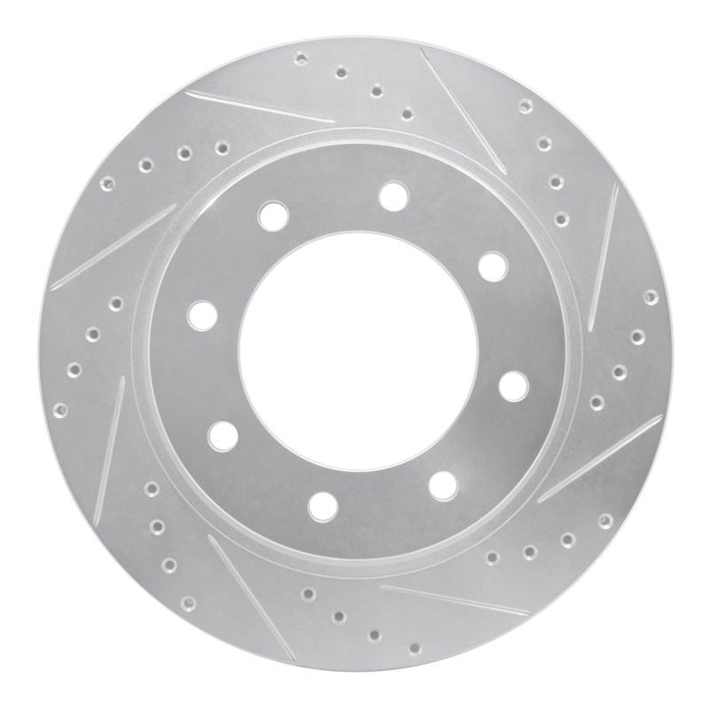 Nissan NV1500 Brake Rotor (1) - Front Right - R1 Concepts - Drilled & Slotted - Silver - `12-`21